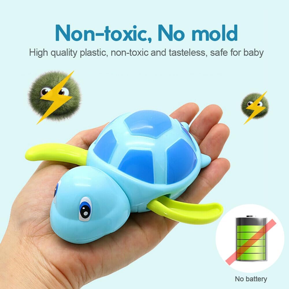 Bath toy swimming turtle