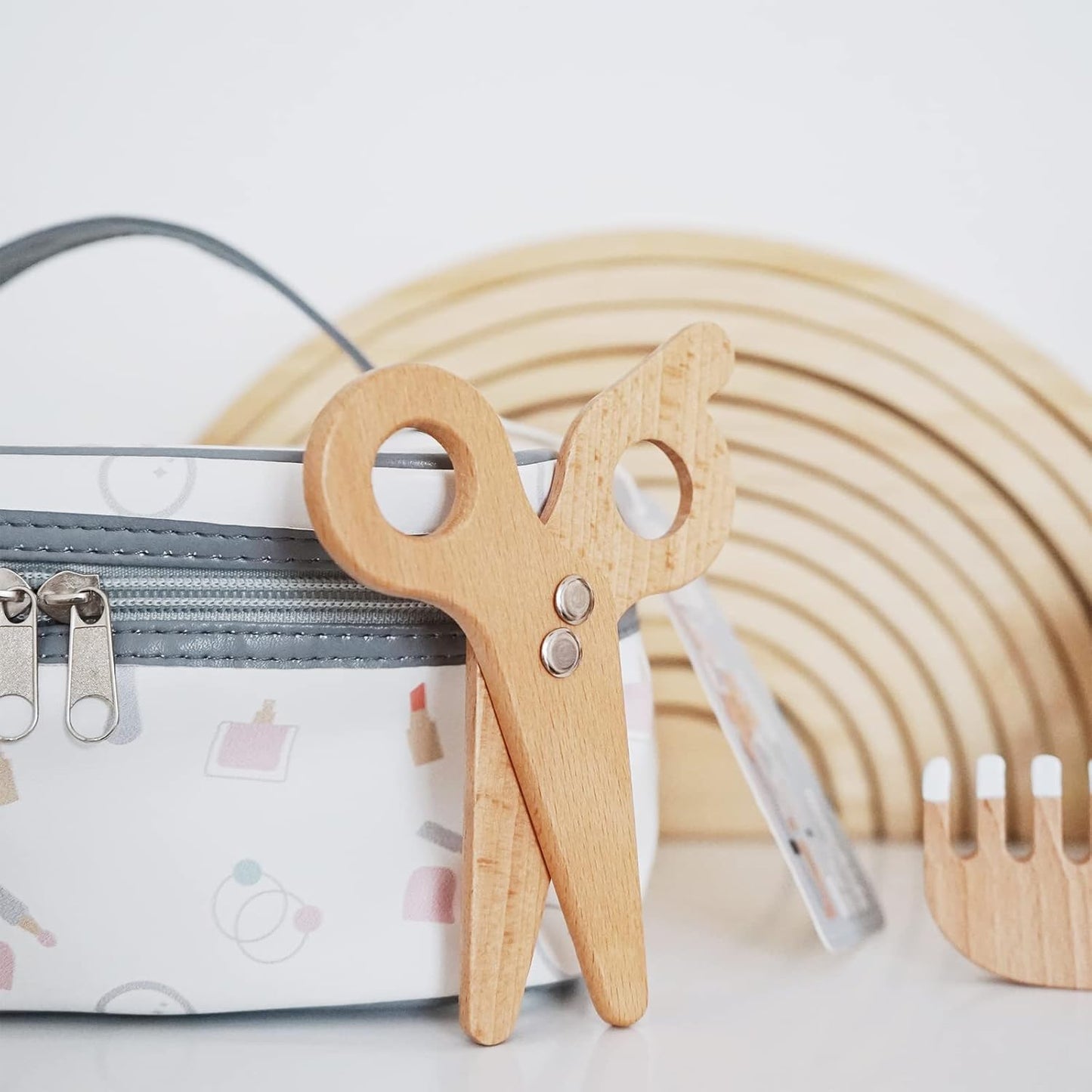 wooden makeup toy