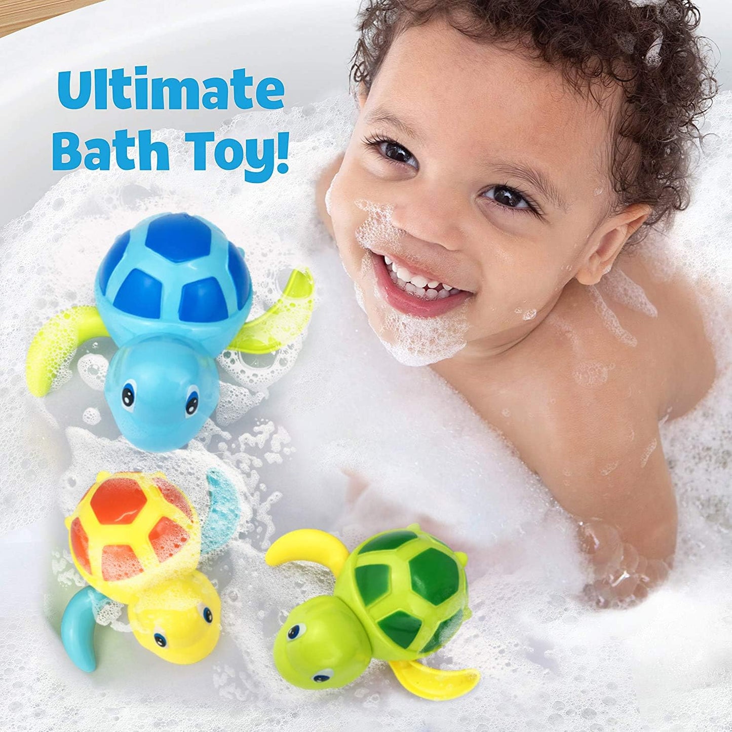 Bath toy swimming turtle