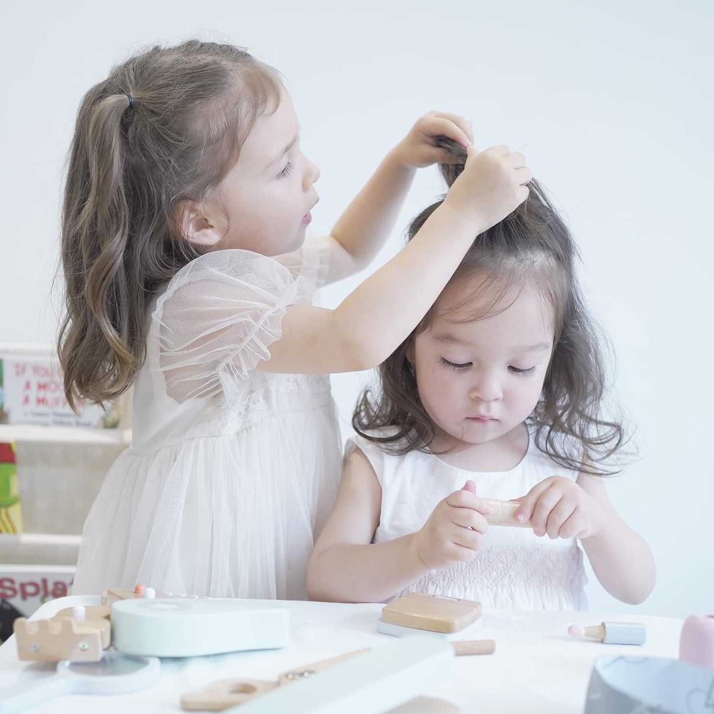 wooden makeup toy