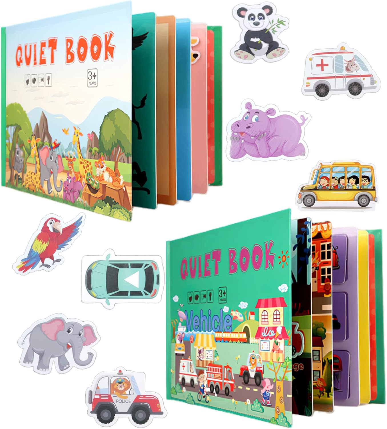 Quiet Book for Toddler (4 books )