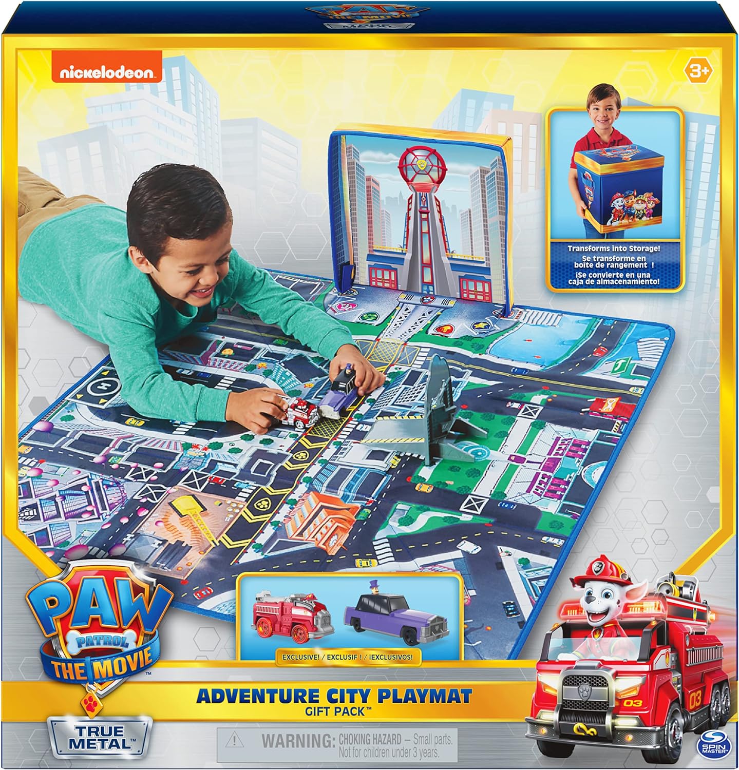 PAW Patrol, True Metal Adventure City Movie Play Mat Set