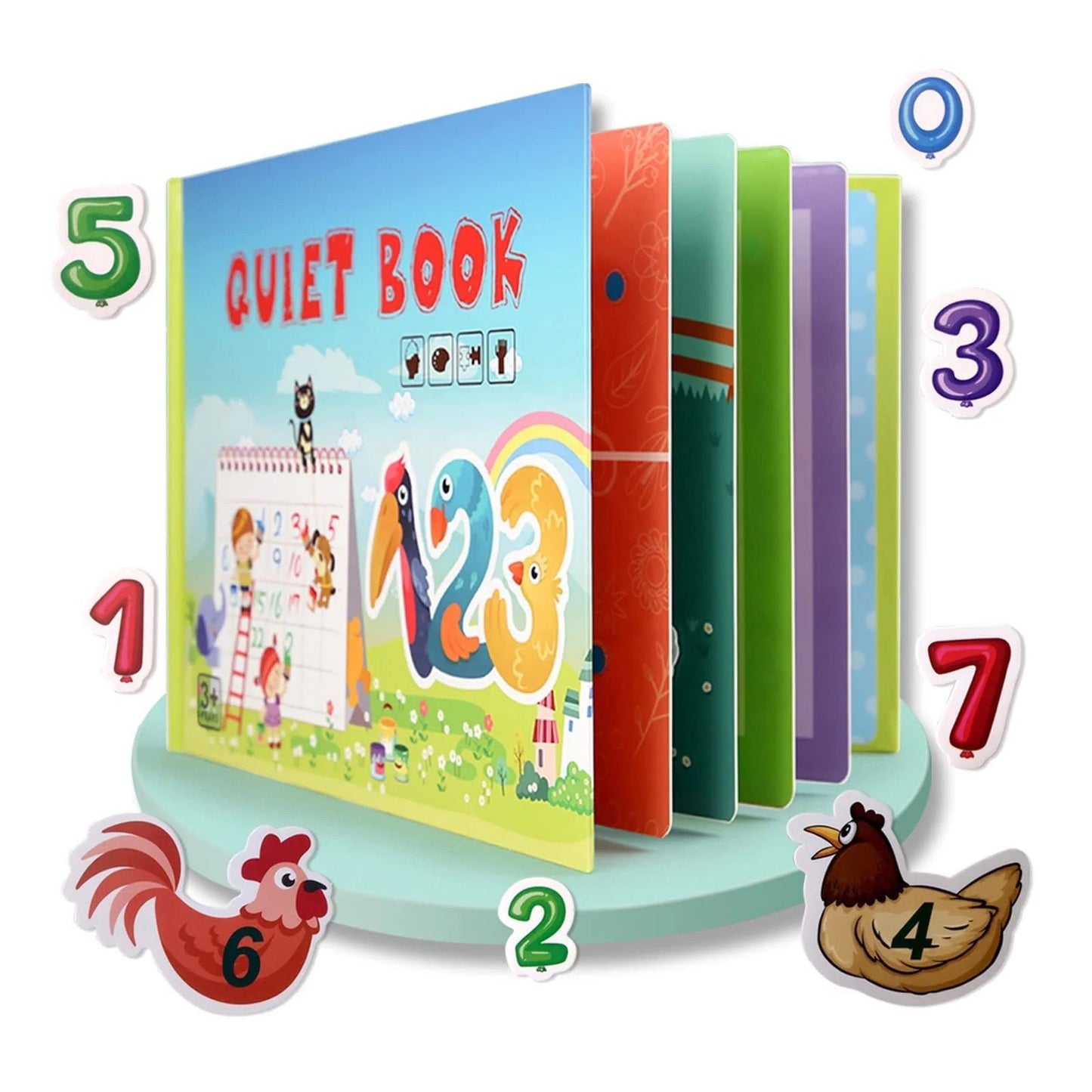 Quiet Book for Toddler (4 books )