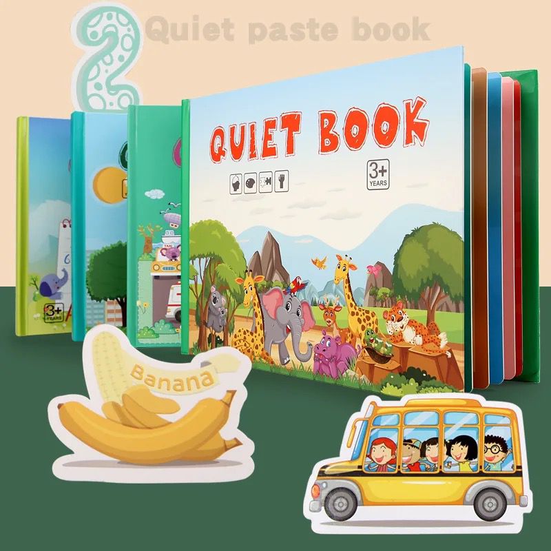 Quiet Book for Toddler (4 books )